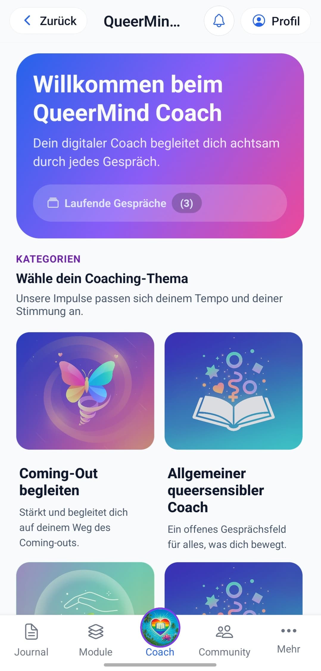 Sprich darüber – wann immer du bereit bist.